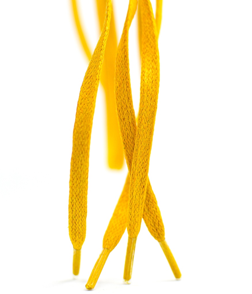 CORDON ENCERADO PLANO X 60CM AMARILLO X 144 PARES