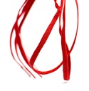 CORDON ENCERADO PLANO X 90CM ROJO X 144 PARES