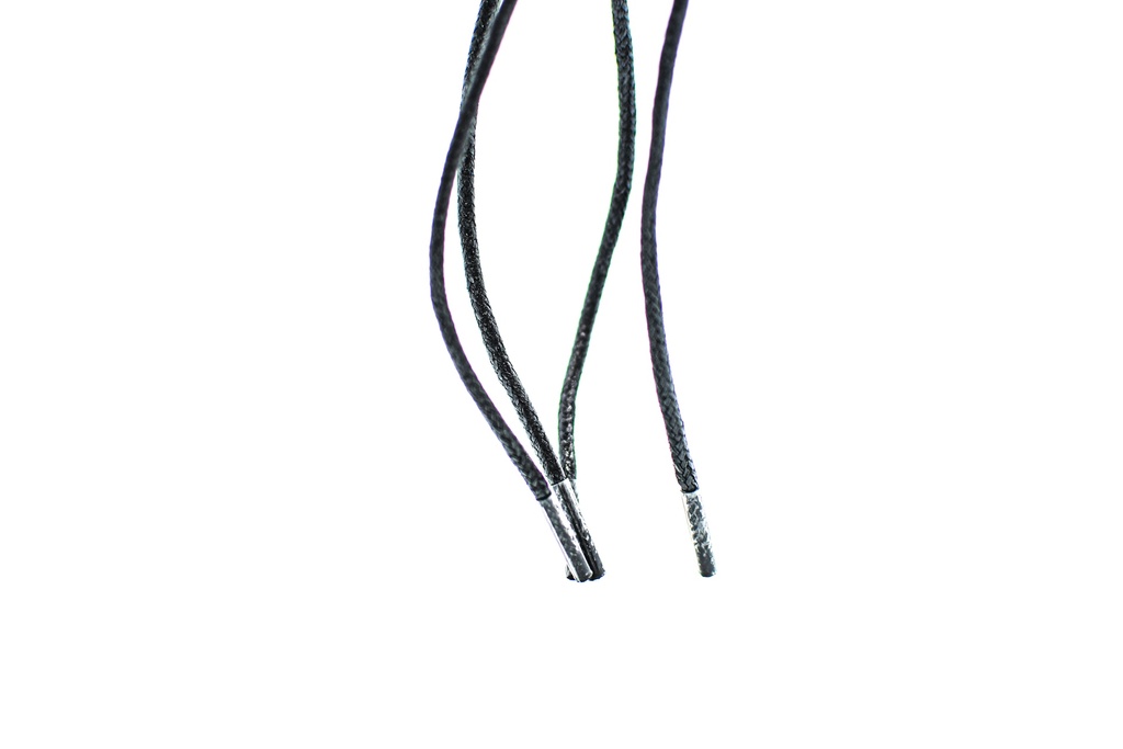 CORDON ENCERADO REDONDO GRUESO X 60CM NEGRO X 144 PARES