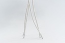 CORDON ENCERADO REDONDO GRUESO X 90CM BLANCO X 144 PARES