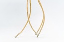 CORDON ENCERADO REDONDO GRUESO X 90CM CRUDO X 144 PARES