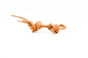 CORDON ENCERADO REDONDO GRUESO X 90CM MIEL X 144 PARES