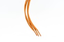 CORDON ENCERADO REDONDO GRUESO X 70CM MIEL X 144 PARES