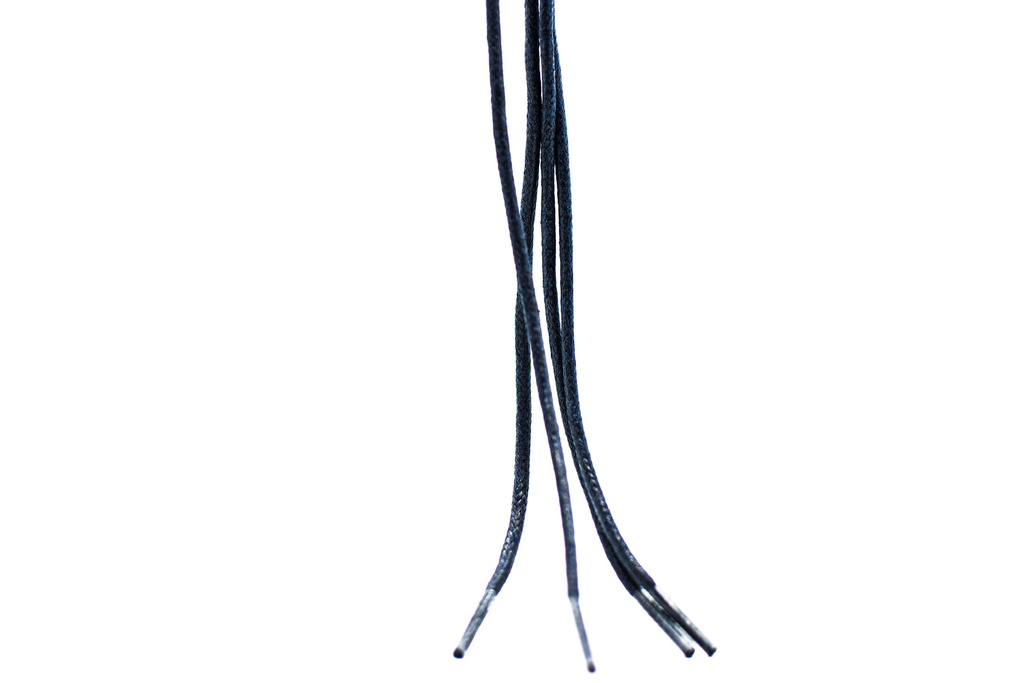 CORDON ENCERADO REDONDO DELGADO X 70CM AZUL OSCURO X 144 PARES