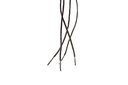 CORDON ENCERADO REDONDO DELGADO X 70CM CAFE X 144 PARES