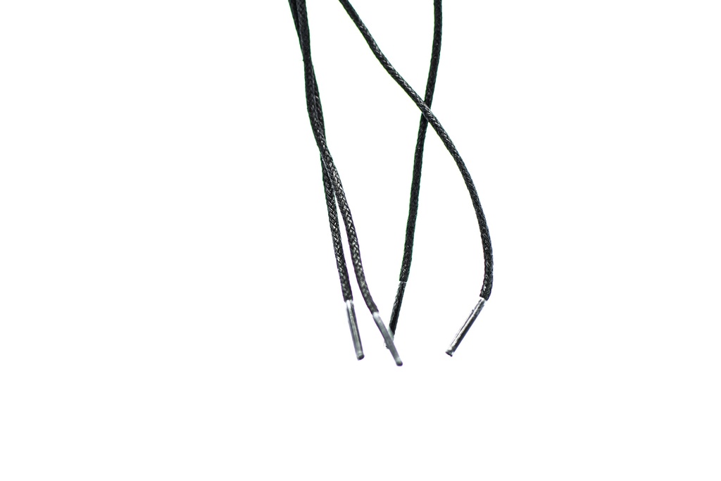 CORDON ENCERADO REDONDO DELGADO X 90CM NEGRO X 144 PARES