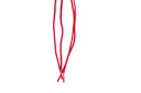 CORDON ENCERADO REDONDO DELGADO X 90CM ROJO X 144 PARES