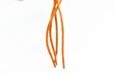 CORDON ENCERADO REDONDO GRUESO X 90CM MIEL X 144 PARES