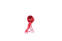 CORDON ENCERADO REDONDO DELGADO X 90CM ROJO X 144 PARES