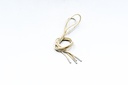 CORDON ENCERADO REDONDO DELGADO X 90CM CRUDO X 144 PARES
