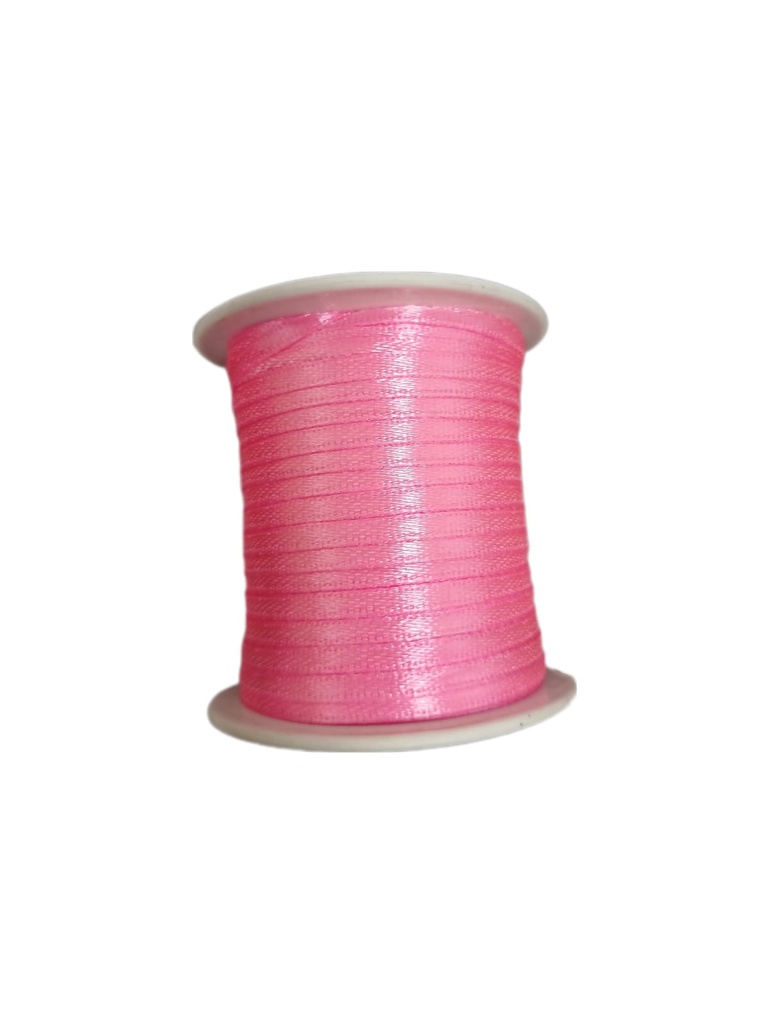 CINTA RASSO 3MM X 100MTS ROSADA NEON