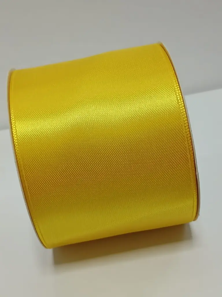 CINTA RASO 75MM X 30 METROS AMARILLO BANDERA