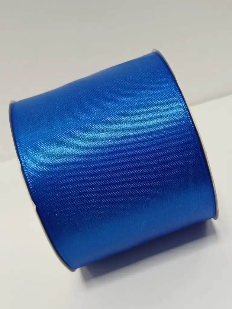 CINTA RASO 75MM X 30 METROS AZUL REY