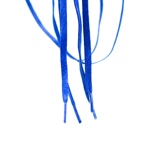 [MC10076-7] CORDON ENCERADO PLANO X 90CM AZUL REY X 144 PARES