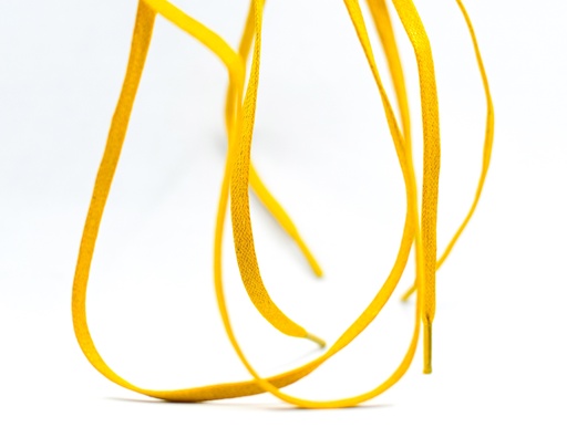 [MC10076-5] CORDON ENCERADO PLANO X 90CM AMARILLO X 144 PARES