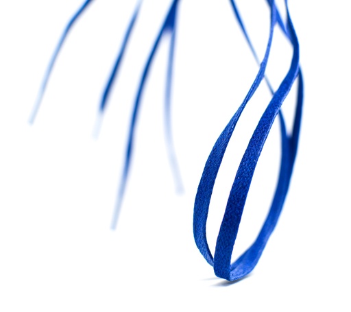 [MC10075-7] CORDON ENCERADO PLANO X 70CM AZUL REY X 144 PARES