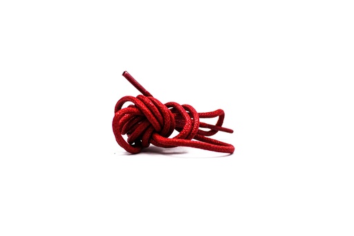 [MC10079-4] CORDON ENCERADO REDONDO GRUESO X 70CM ROJO X 144 PARES
