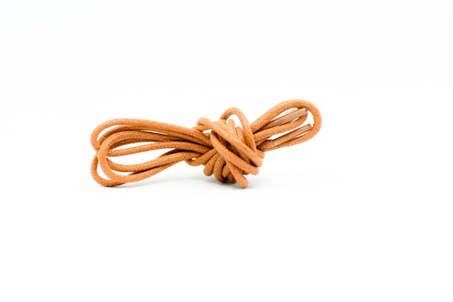 [MC10079-8] CORDON ENCERADO REDONDO GRUESO X 70CM MIEL X 144 PARES