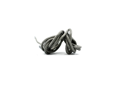 [MC10079-11] CORDON ENCERADO REDONDO GRUESO X 70CM GRIS MEDIO X 144 PARES