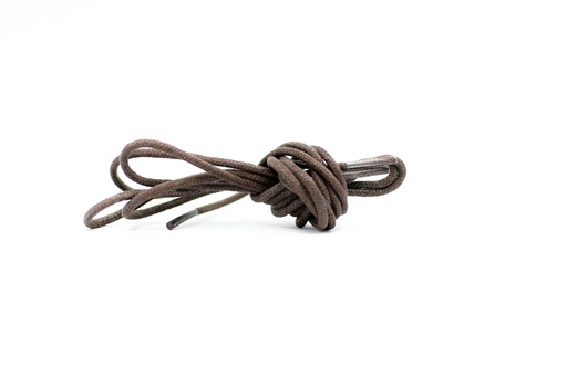 [MC10079-3] CORDON ENCERADO REDONDO GRUESO X 70CM CAFE X 144 PARES