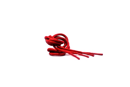 [MC10081-4] CORDON ENCERADO REDONDO GRUESO X 115CM ROJO X 144 PARES