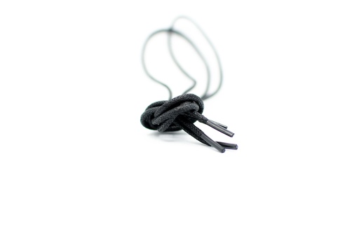 [MC10081-2] CORDON ENCERADO REDONDO GRUESO X 115CM NEGRO X 144 PARES