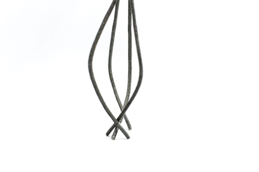 [MC10081-11] CORDON ENCERADO REDONDO GRUESO X 115CM GRIS MEDIO X 144 PARES