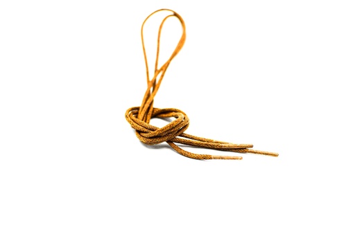 [MC10084-10] CORDON ENCERADO REDONDO DELGADO X 90CM OCRE X 144 PARES