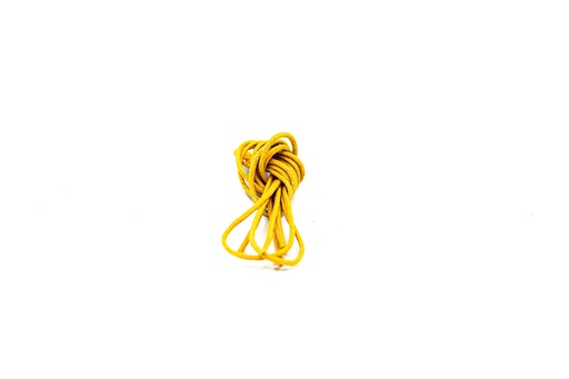 [MC10083-5] CORDON ENCERADO REDONDO DELGADO X 70CM AMARILLO X 144 PARES