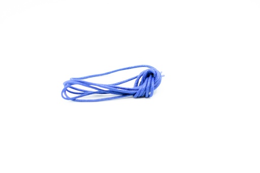 [MC10082-7] CORDON ENCERADO REDONDO DELGADO X 60CM AZUL REY X 144 PARES