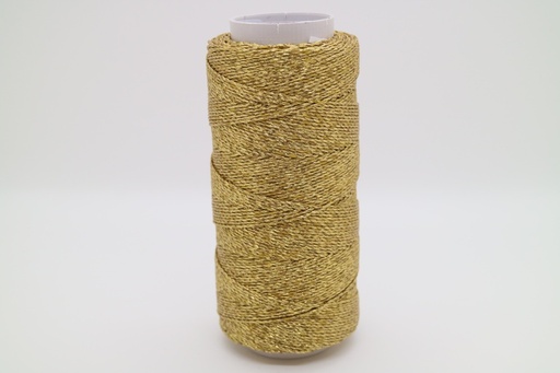 [MCHE100C8981] HILO ENCERADO X 100g METALIZADO DORADO
