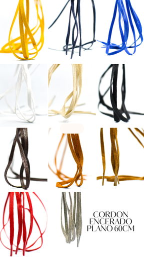 CORDON ENCERADO PLANO X 60CM AMARILLO X 144 PARES (copia)