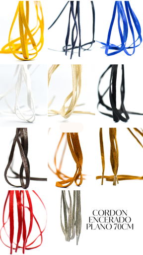 CORDON ENCERADO PLANO X 70CM AMARILLO X 144 PARES (copia)
