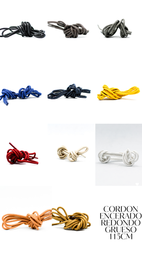 CORDON ENCERADO REDONDO GRUESO X 115CM X PAR