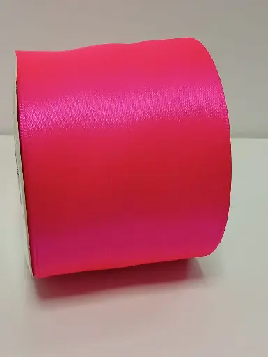 [10007-14] CINTA RASO 75MM X 30MTS ROSADO NEON